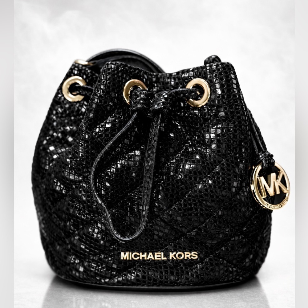 Michael Kors Black Drawstring Bag